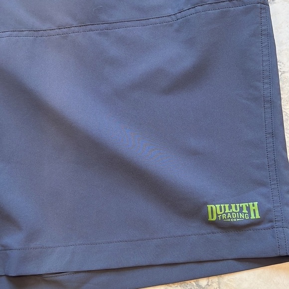 DULUTH TRADING light weight elastic waist nylon/spandex lined Shorts Green 3XL - Picture 2 of 7
